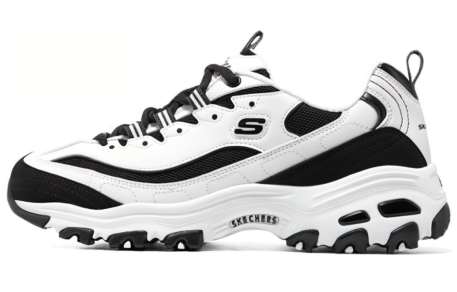 Skechers Dlites 1.0 'White Black' Women's