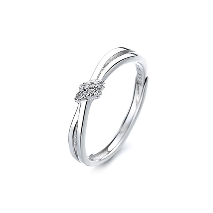 KADER 999 изящные серебряные кольца унисекс, серебро, белая коробка