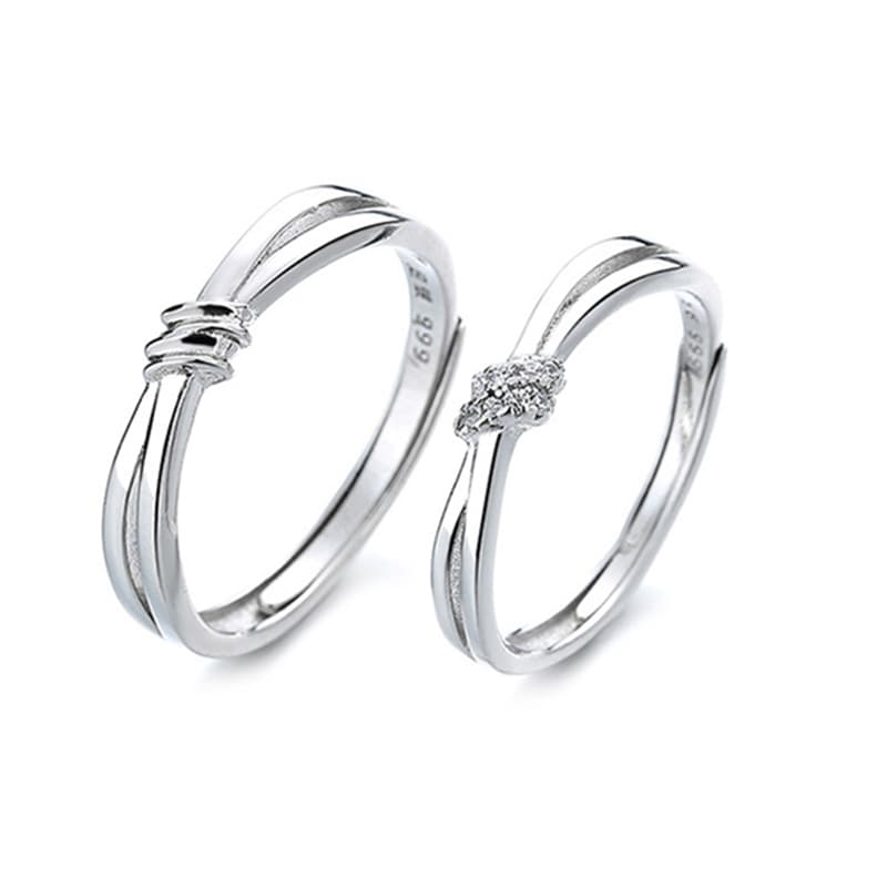 KADER 999 изящные серебряные кольца унисекс, серебро, белая коробка