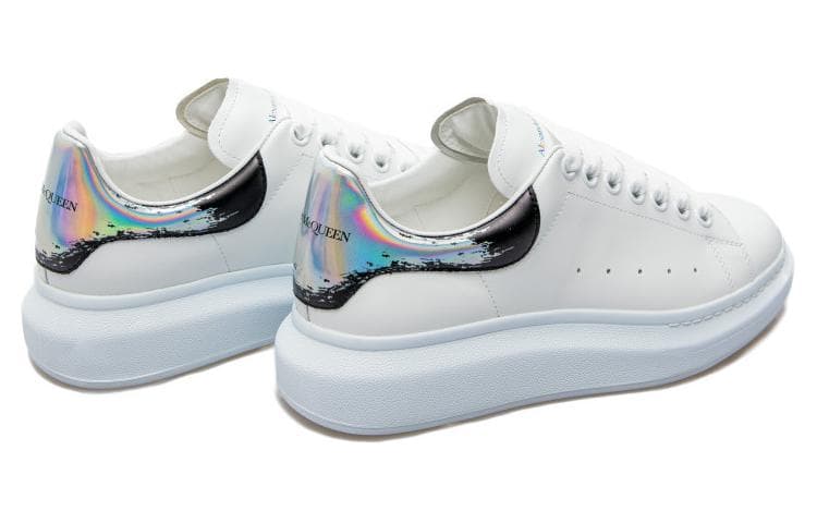 Кроссовки оверсайз Alexander McQueen 'Белый Черный Серебристый'