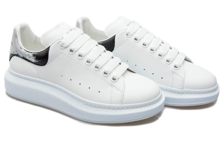 Кроссовки оверсайз Alexander McQueen 'Белый Черный Серебристый'