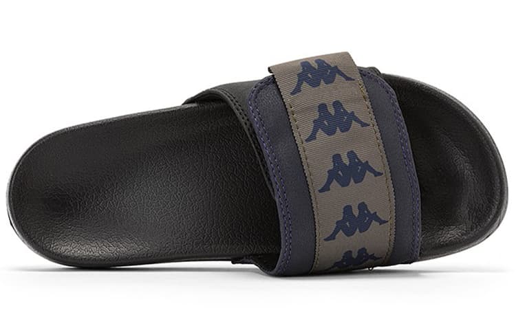 Нескользящие шлепанцы Kappa унисекс, черные