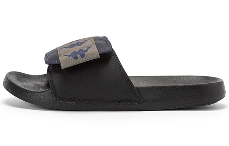 Kappa Slip-Resistant Slide Slippers Unisex Black