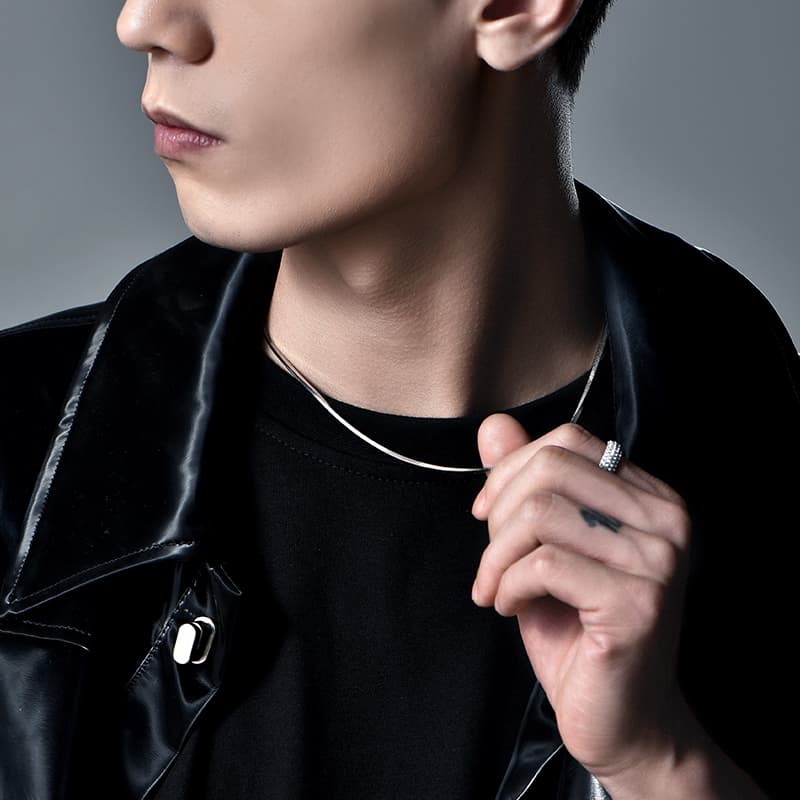 МЫШ Ожерелья из стерлингового серебра 925 пробы мужские