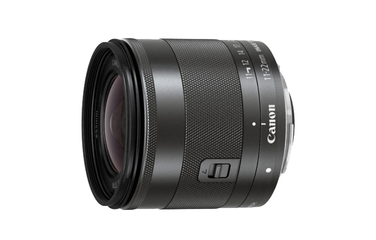 Canon EF M 11 22mm F/4 5.6 IS STM Medium Format Mirrorless Camera With Wide Angle Zoom Camera Lenses