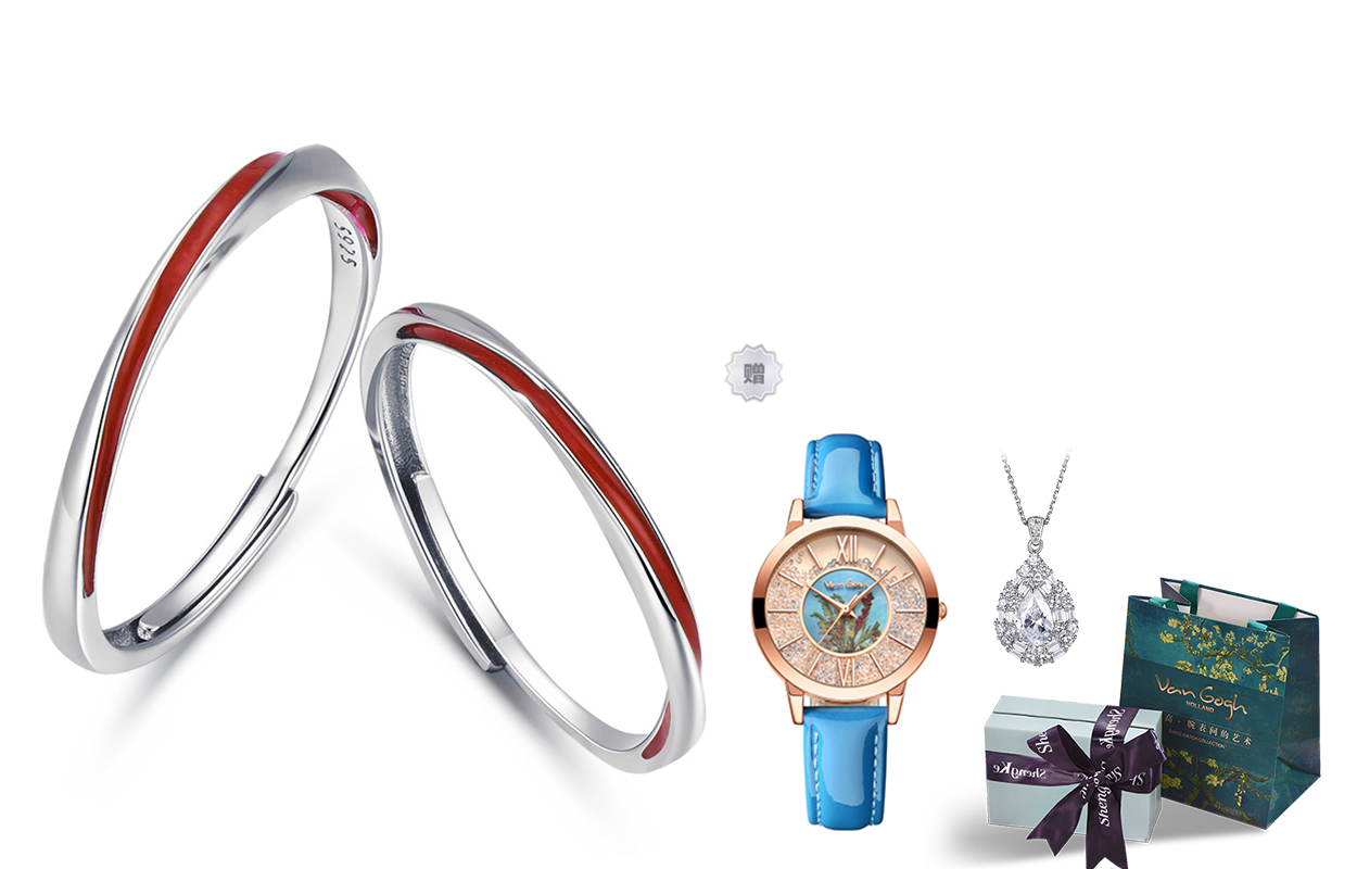 ВАН ГОГ S925 Серебряные кольца унисекс