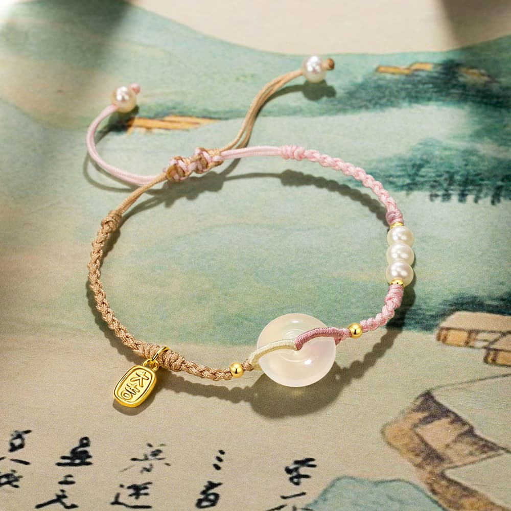 Браслеты Jodie&Kevin с белым агатом унисекс