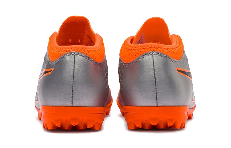Детские футбольные бутсы PUMA One 4 Mid Top Оранжевый Серебристый