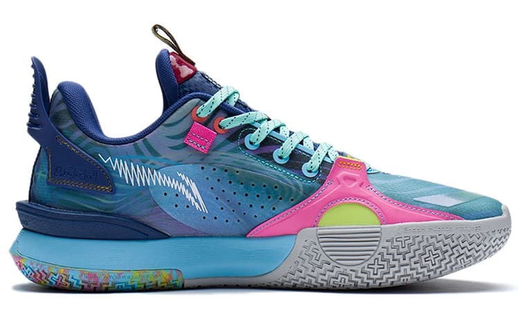 Подкладка All City 10, амортизирующие, противоскользящие и износостойкие низкие баскетбольные кроссовки, мужские темно-синие