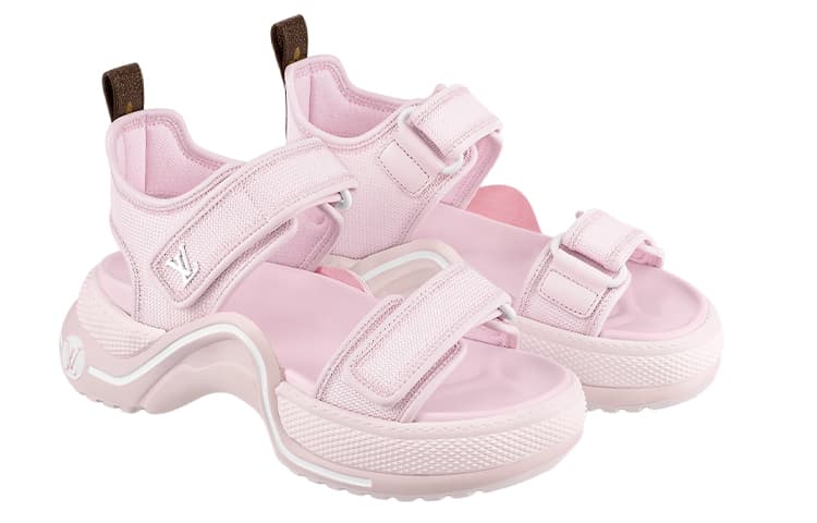 LOUIS VUITTON Пляжные сандалии Archlight женские розовые