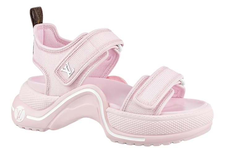 LOUIS VUITTON Пляжные сандалии Archlight женские розовые