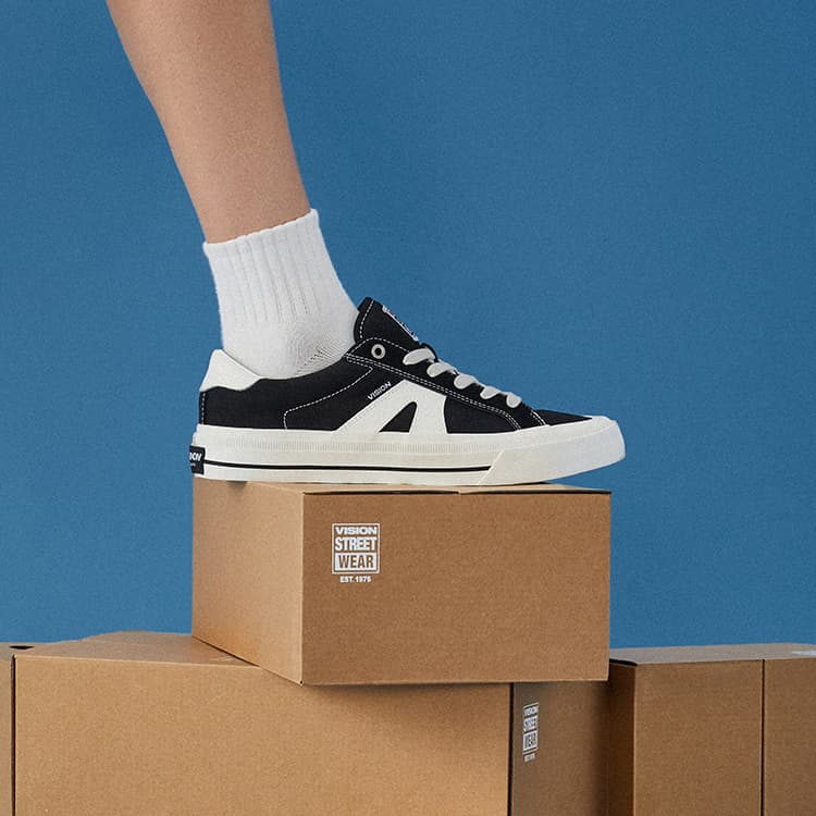 Обувь для скейтборда Vision Street Wear V76 унисекс, черная