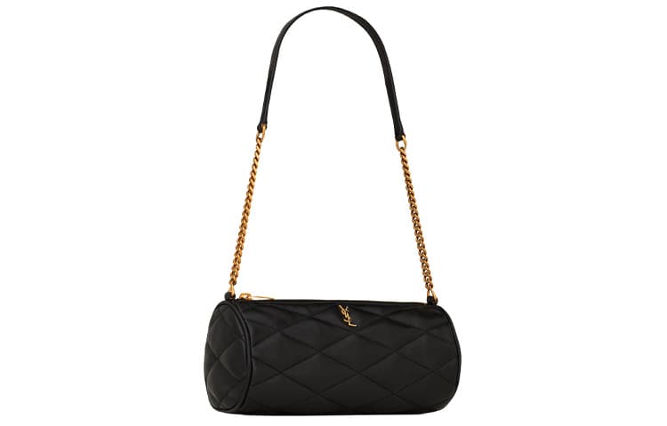 SAINT LAURENT Сумка на плечо из овечьей кожи Мини Женская Черная