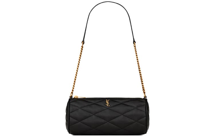 SAINT LAURENT Lambskin Shoulder Bag Mini Women's Black