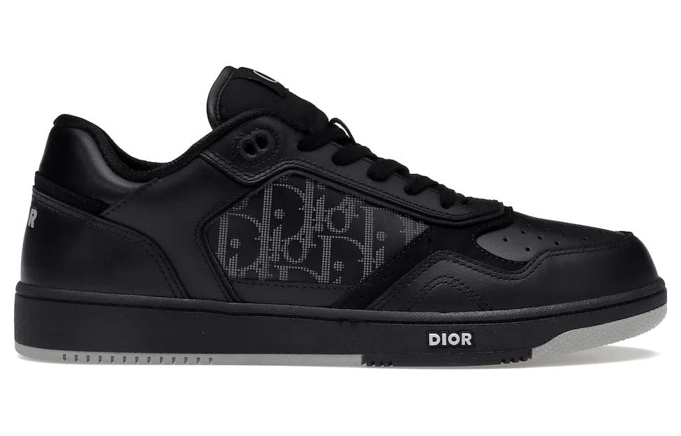 DIOR B27 Low Черный DIOR Oblique Galaxy Кожа Серый