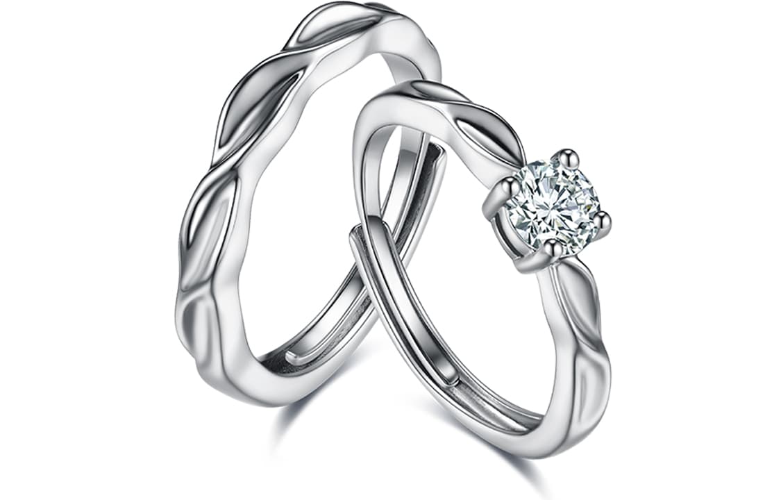 Кольца из серебра 999 пробы из сплава CIROCCO, унисекс, серебро