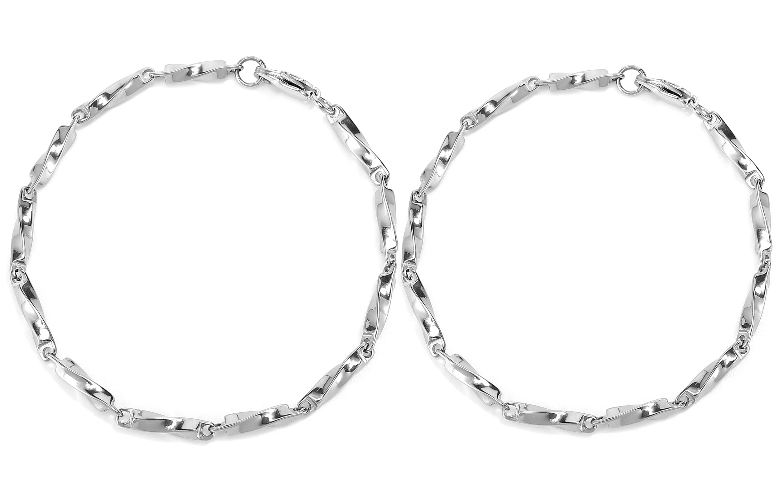 ENFANTIN Браслеты из титановой стали унисекс, серебро