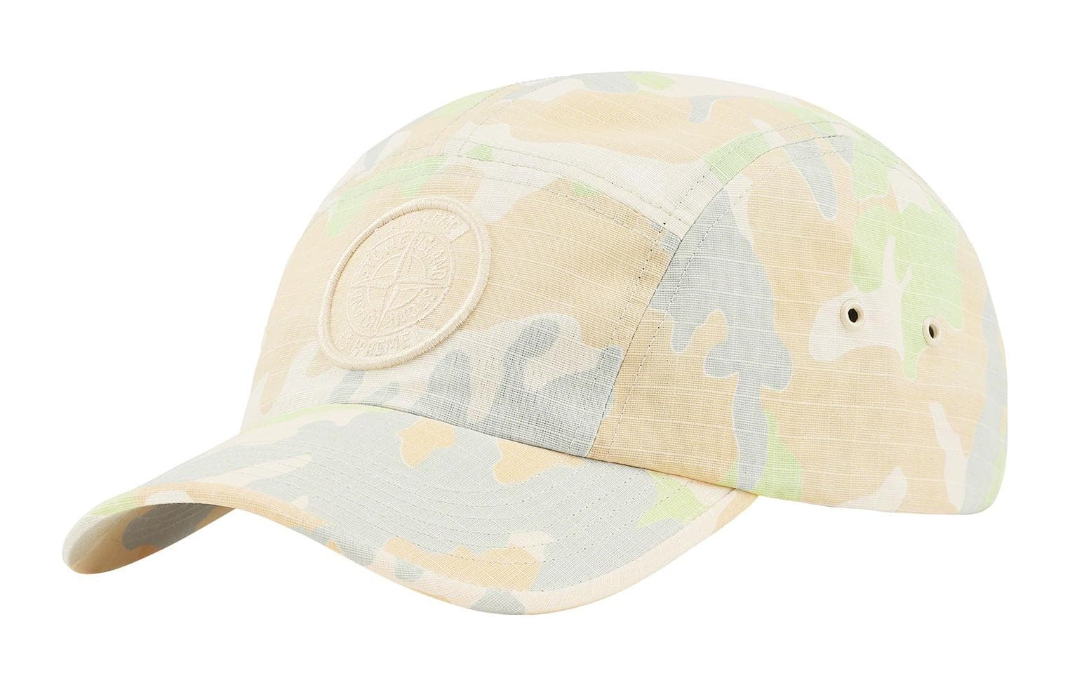 Кепка Ripstop Camp с камуфляжем Supreme Stone Island Reactive Ice Camo