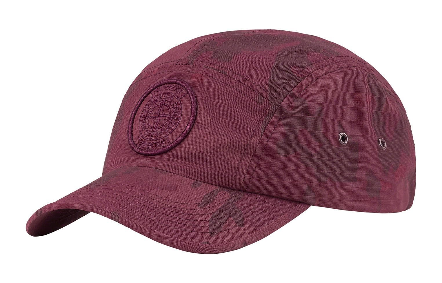 Кепка Ripstop Camp с камуфляжем Supreme Stone Island Reactive Ice Camo