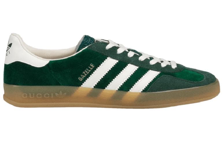 GUCCI Adidas X GUCCI Gazelle, зеленая замша