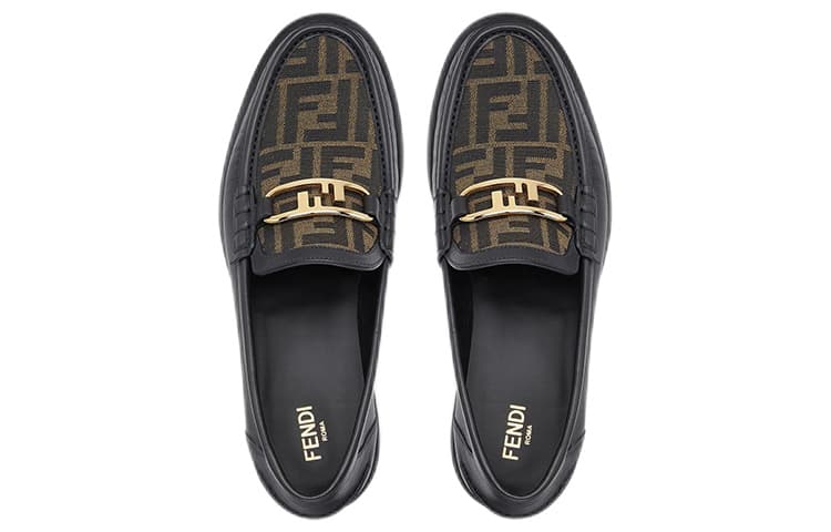 Лоферы FENDI O'Lock с монограммой