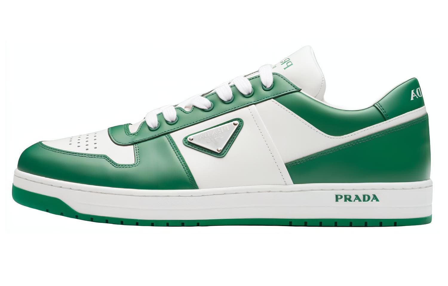 PRADA Downtown Trainers 'White Green' Women's