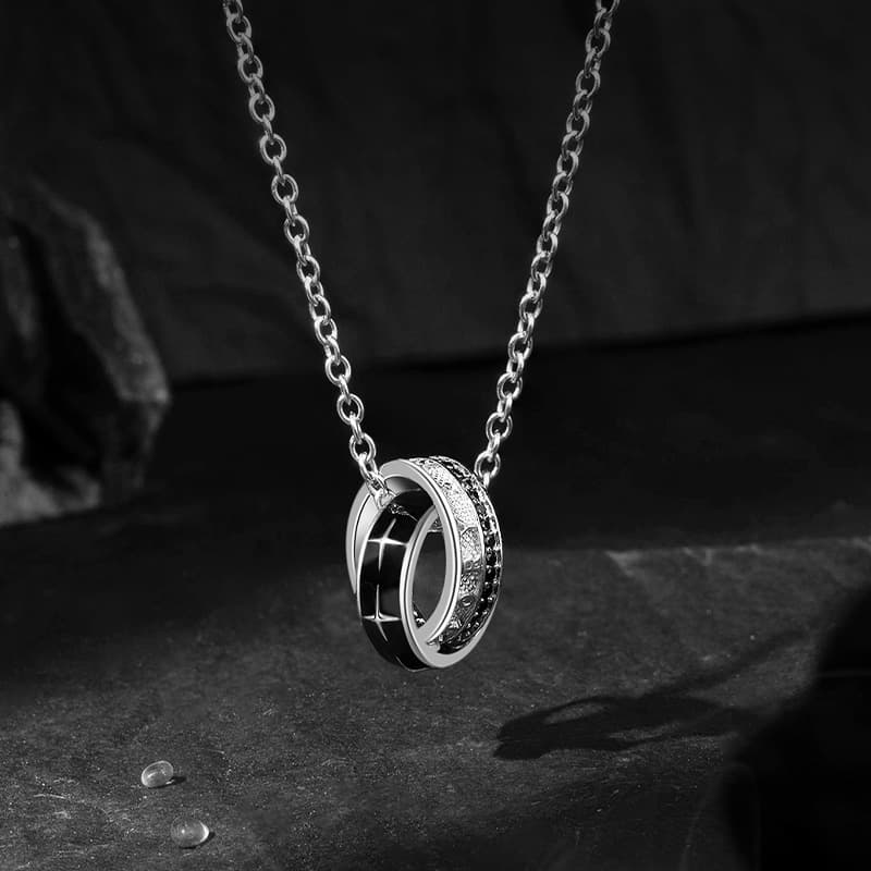 Ожерелья из стерлингового серебра 925 пробы YINCHIE, мужская коробка