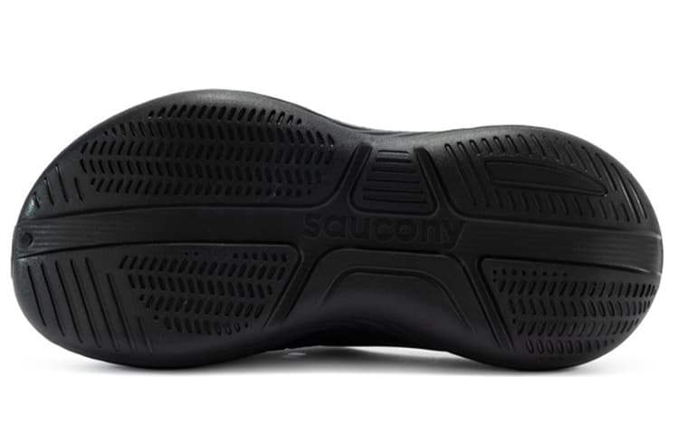 Тапочки-шлепанцы Saucony Cradle Skeleton унисекс, черные