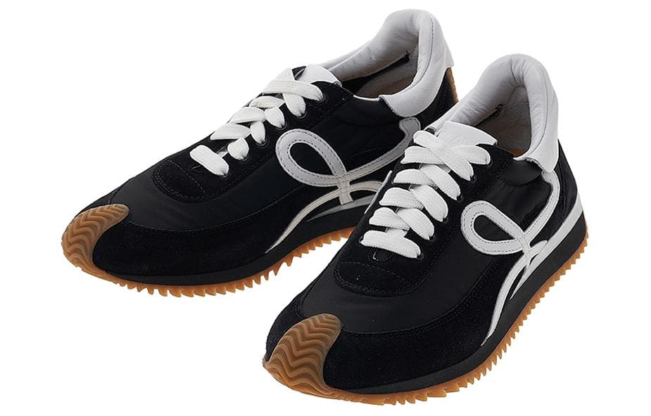 LOEWE Flow Runner Низкие спортивные повседневные туфли женские черные