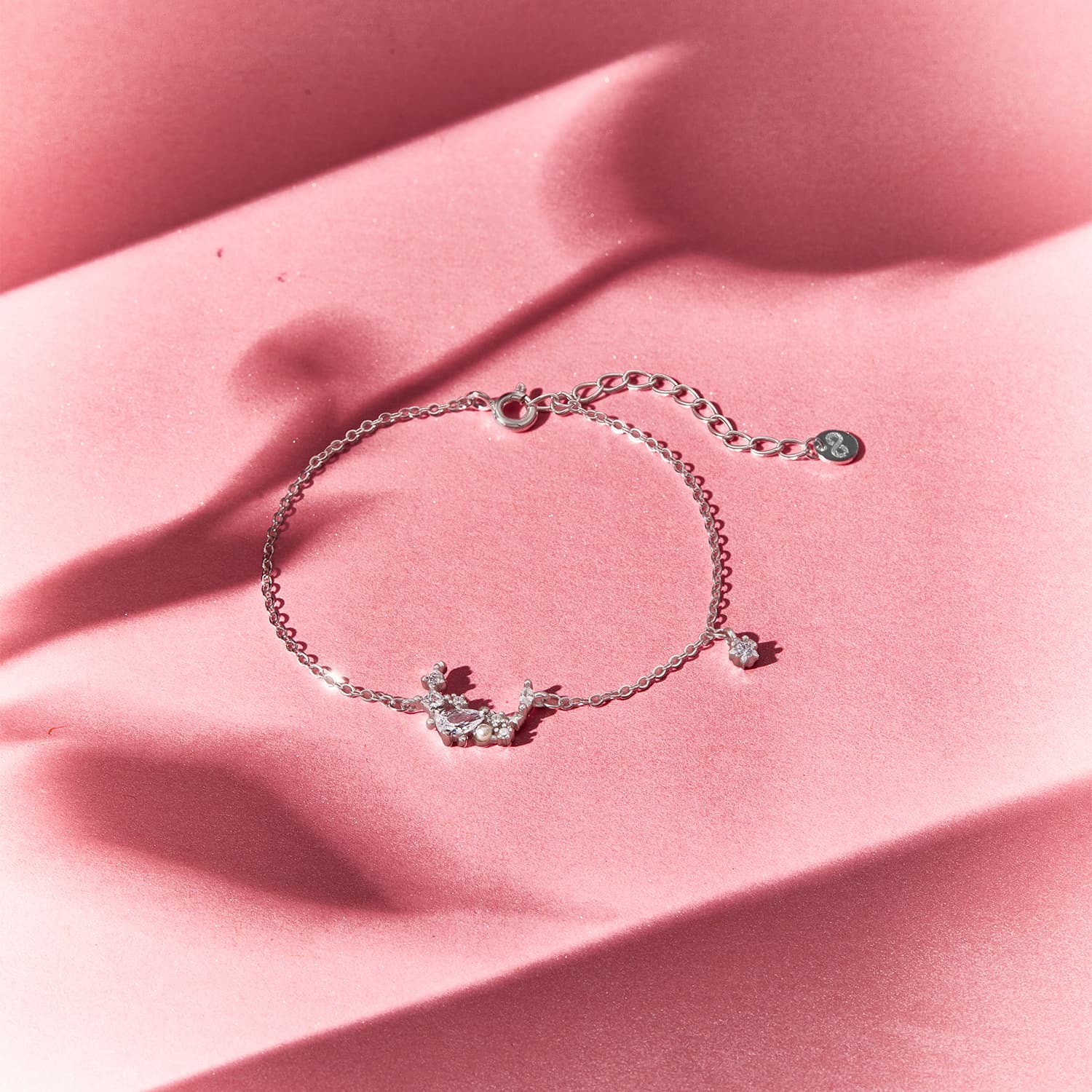 Zeroline S925 Серебро/Сплавное Ожерелье-Цепочка Ключицы Женское Серебро