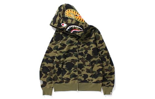 Толстовка на молнии Bape 1st Camo Shark