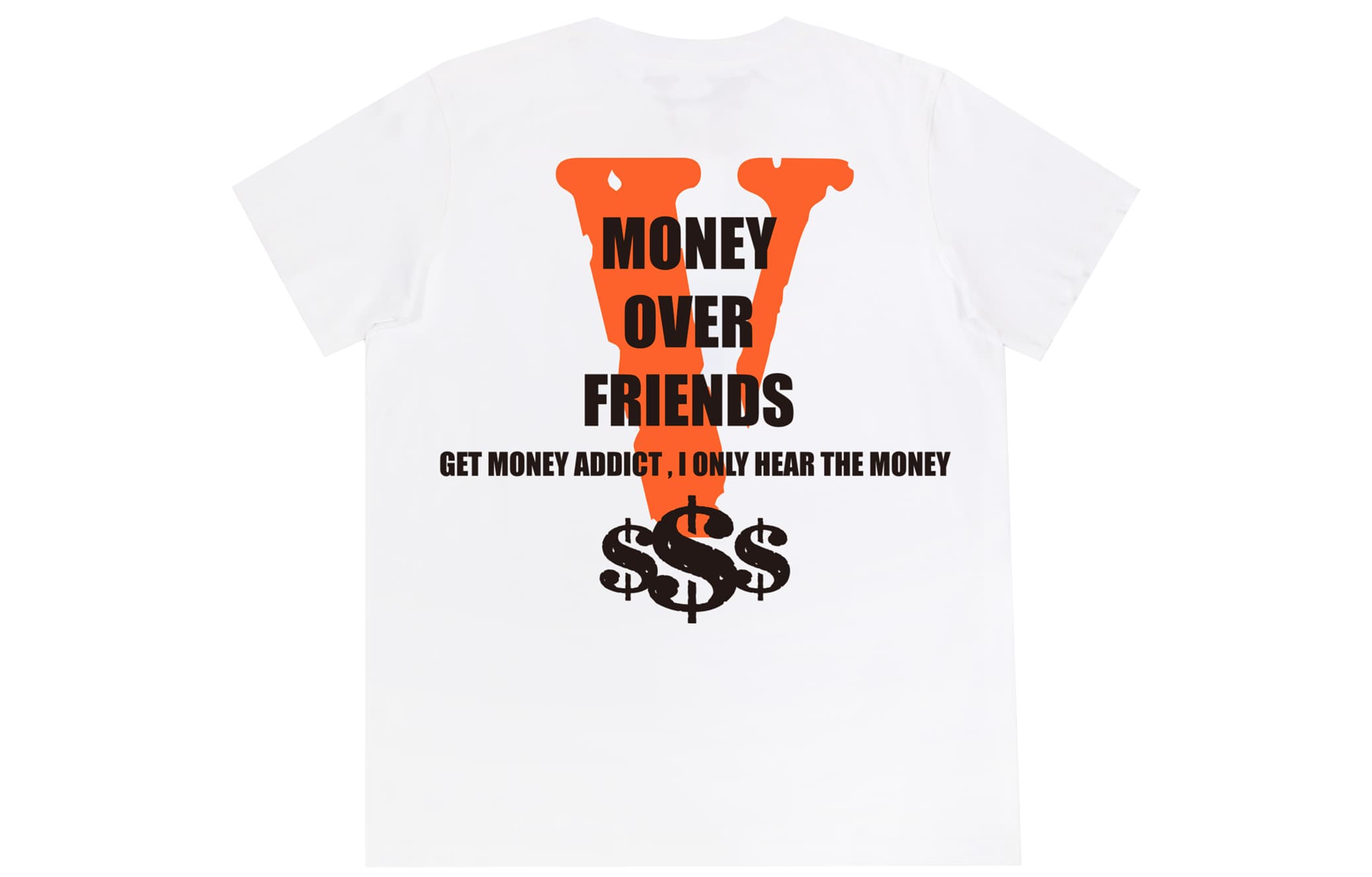 VLONE Футболка унисекс Бежевый Оранжевый