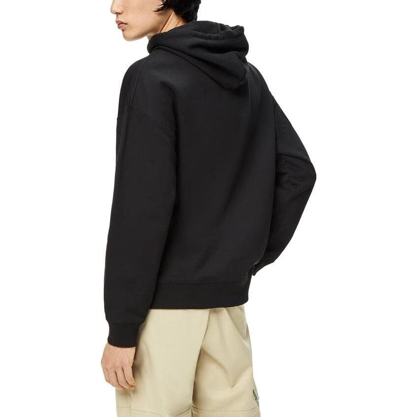 Толстовка LOEWE Anagram с кожаной нашивкой