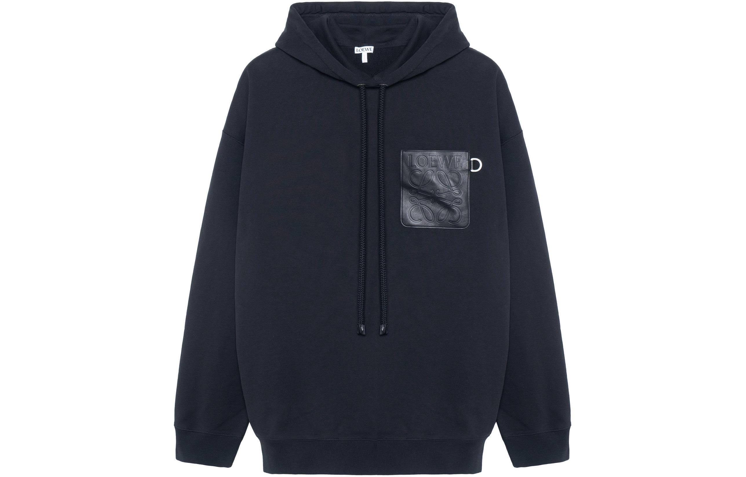 LOEWE Anagram Leather Patch Hoodie