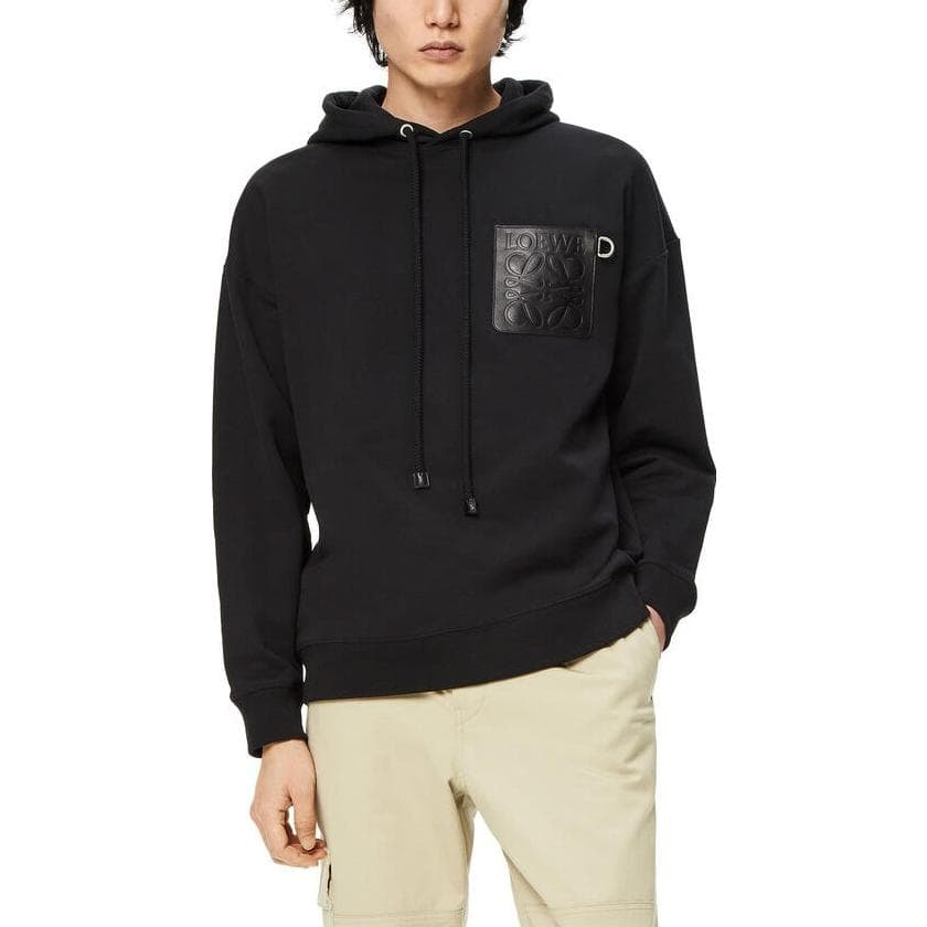 Толстовка LOEWE Anagram с кожаной нашивкой