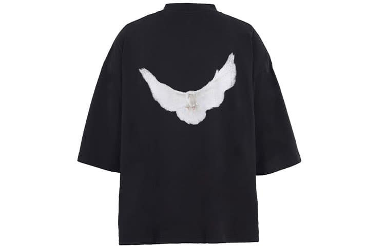 YEEZY X Gap X Balenciaga Dove 3/4 Sleeve Tee Black