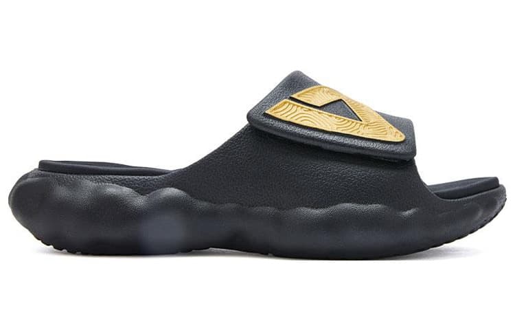 Мужские тапочки-шлепанцы PEAK State Pole Cloud Quiet, черное золото