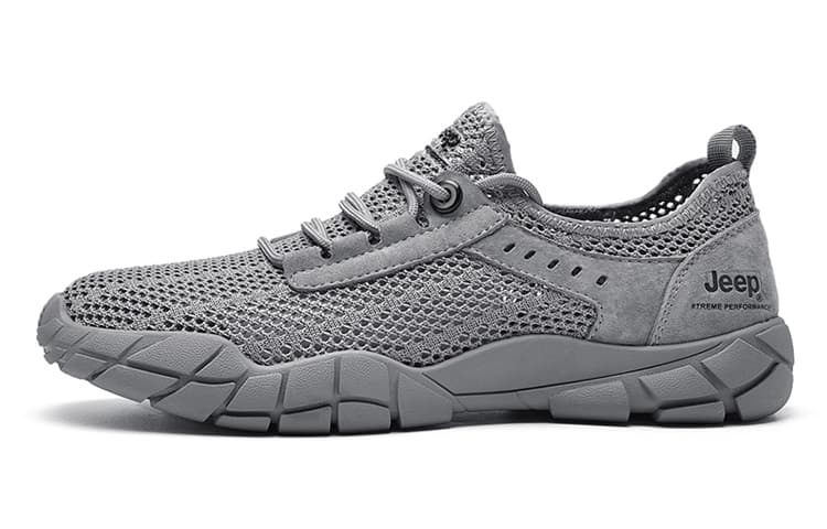Jeep Low Top Casual Shoes Men's Gray