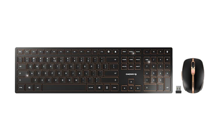 CHERRY DW 9100 Wirelss Bass Шумоподавление Версия с зарядкой Bluetooth Версия для офиса Набор клавиатуры и мыши
