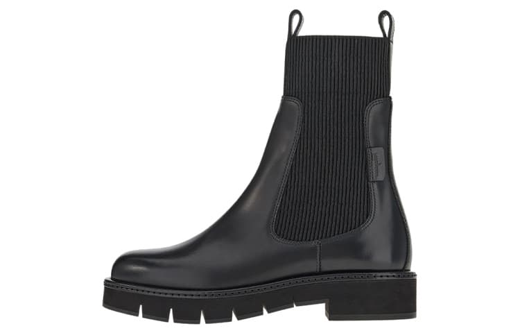 FERRAGAMO Short Chelsea Boots Women's Black