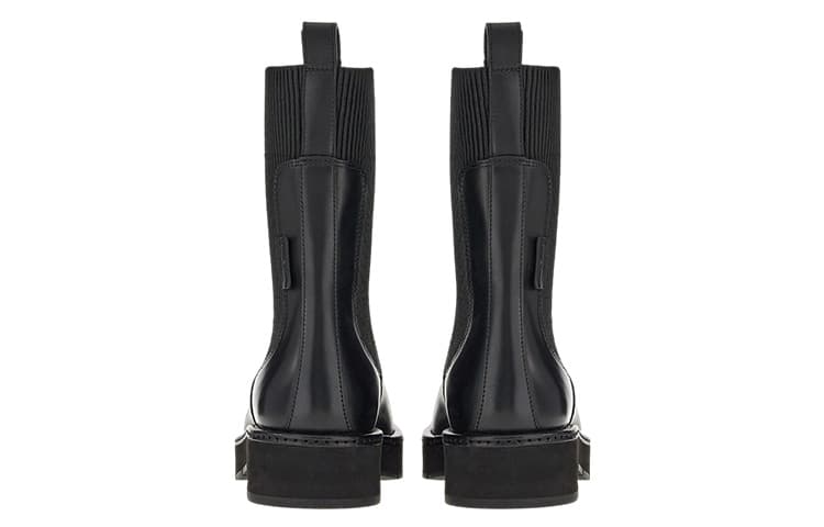 Короткие женские ботинки челси FERRAGAMO, черные