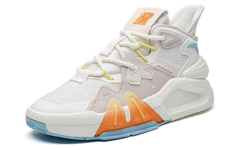 Туфли для скейтборда Anta Bastard 4, мужские, цвета слоновой кости, белые