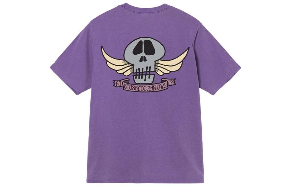 Stussy Skull Wings Pigment Dyed Tee