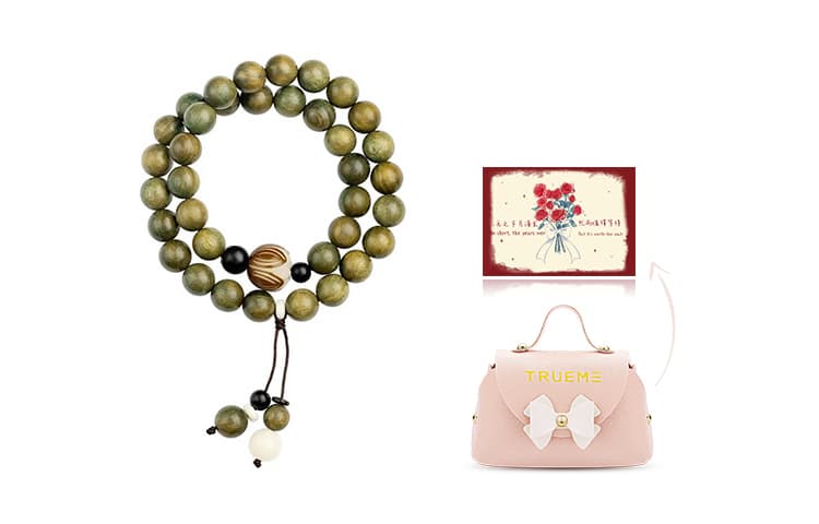 Браслеты TRUE ME из зеленого сандалового дерева унисекс