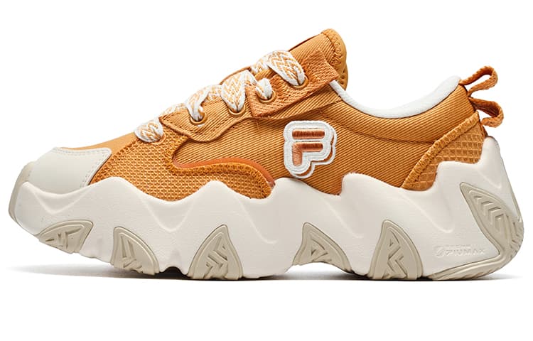 FILA FUSION Starfish Canvas Shoes 'Orange White' Women's