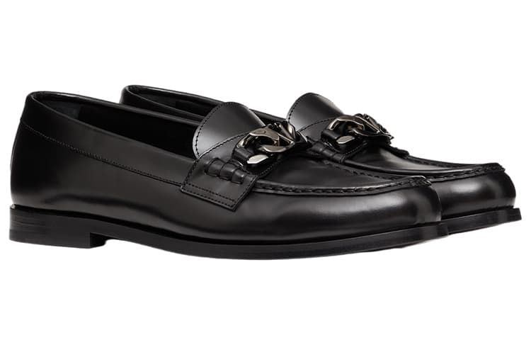 Мокасины без шнуровки Valentino VLogo с металлической пластинкой