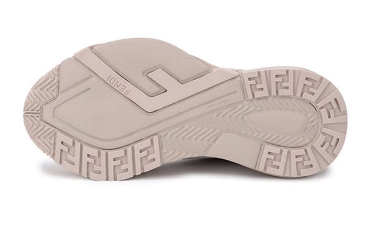 Женские кроссовки FENDI Flow Low, телесный розовый