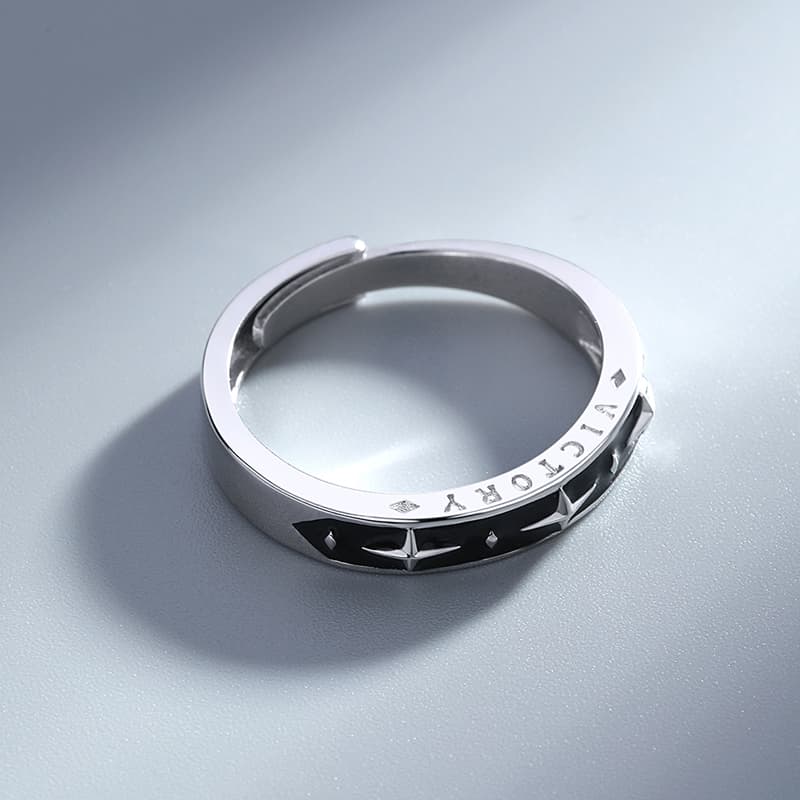Кольца YINCHIE из стерлингового серебра 925 пробы мужские черные