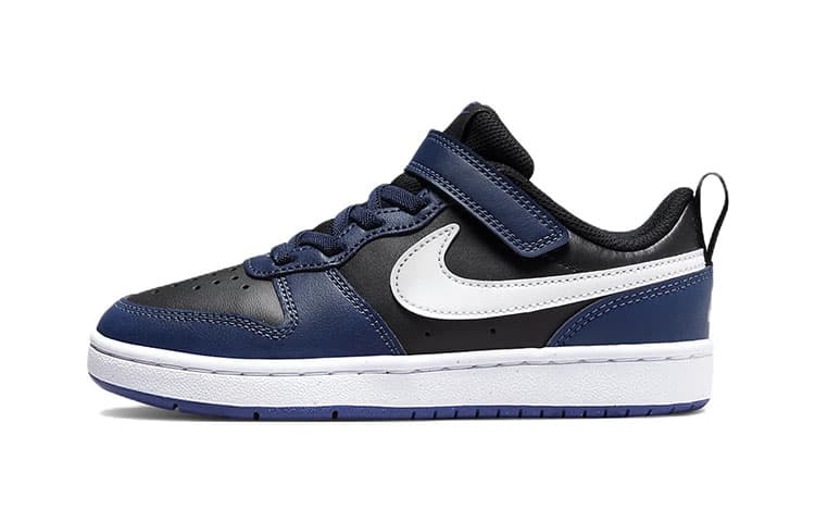 Nike Court Borough Low 2 Midnight Navy Black White PS