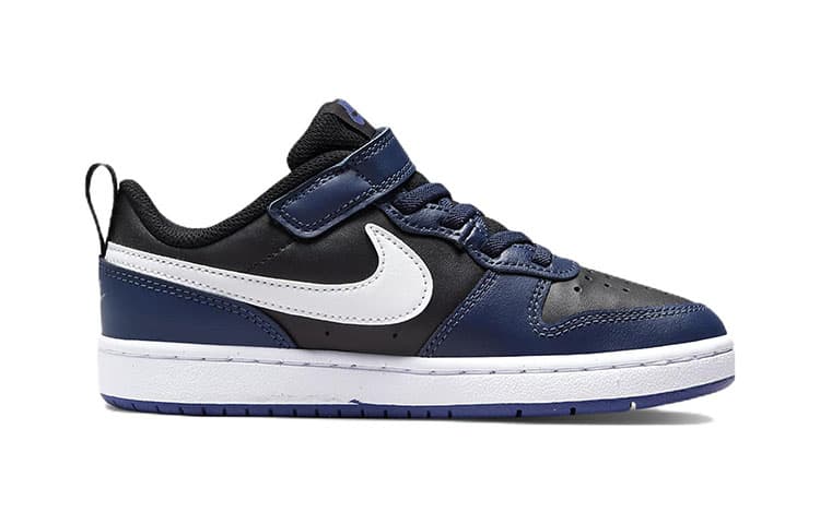 Кроссовки Nike Court Borough Low 2 Midnight Navy Black White PS